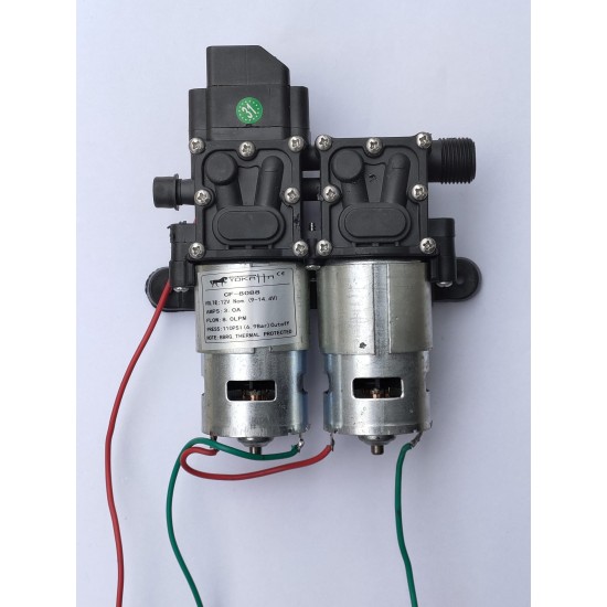 Çift Motor Akülü İlaçlama Pompası Motoru 12v Su Aktarma Pompası